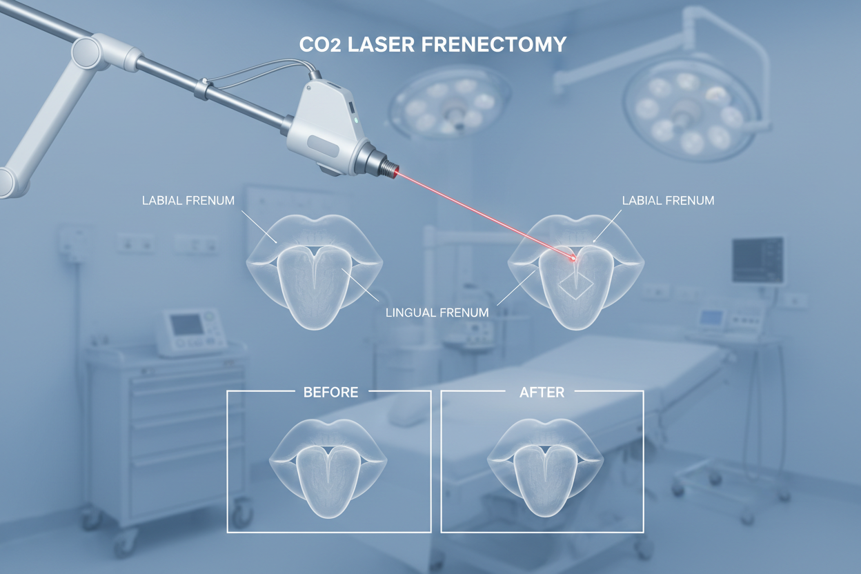 CO2 Laser Frenectomy for Lip and Tongue Ties: Clinical Outcomes and Advantages