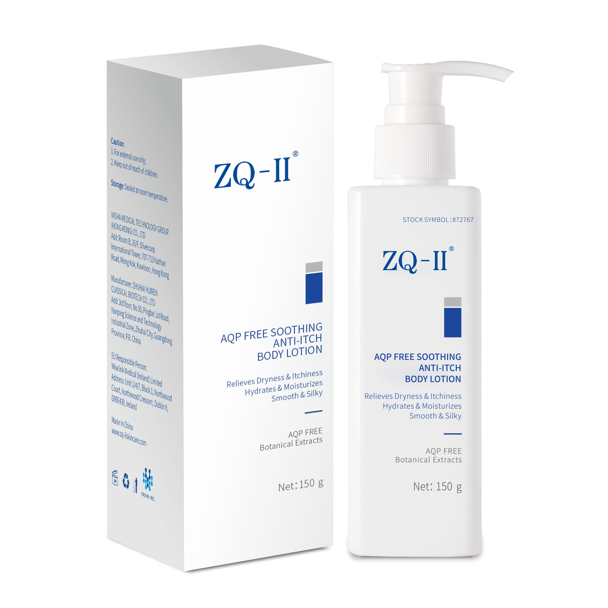ZQ-II AQP Free Soothing Anti-Itch Body Lotion 150ml