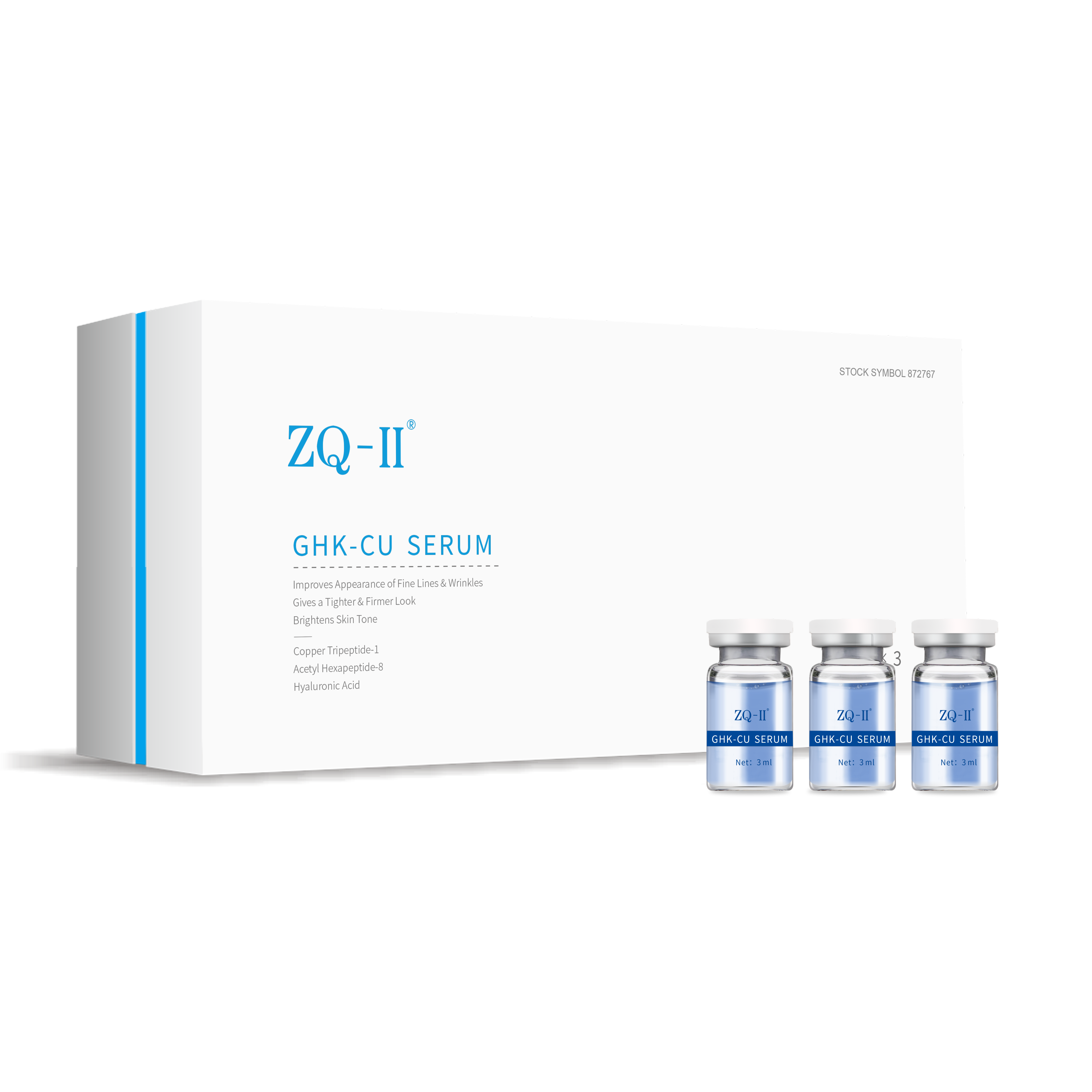 ZQ-II GHK-CU Serum 3ml×3