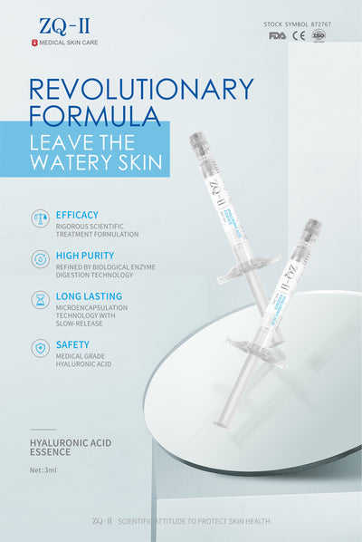 ZQ-II Hyaluronic Acid Essence (3ml × 3) – Topical Hyaluronic Filler Serum