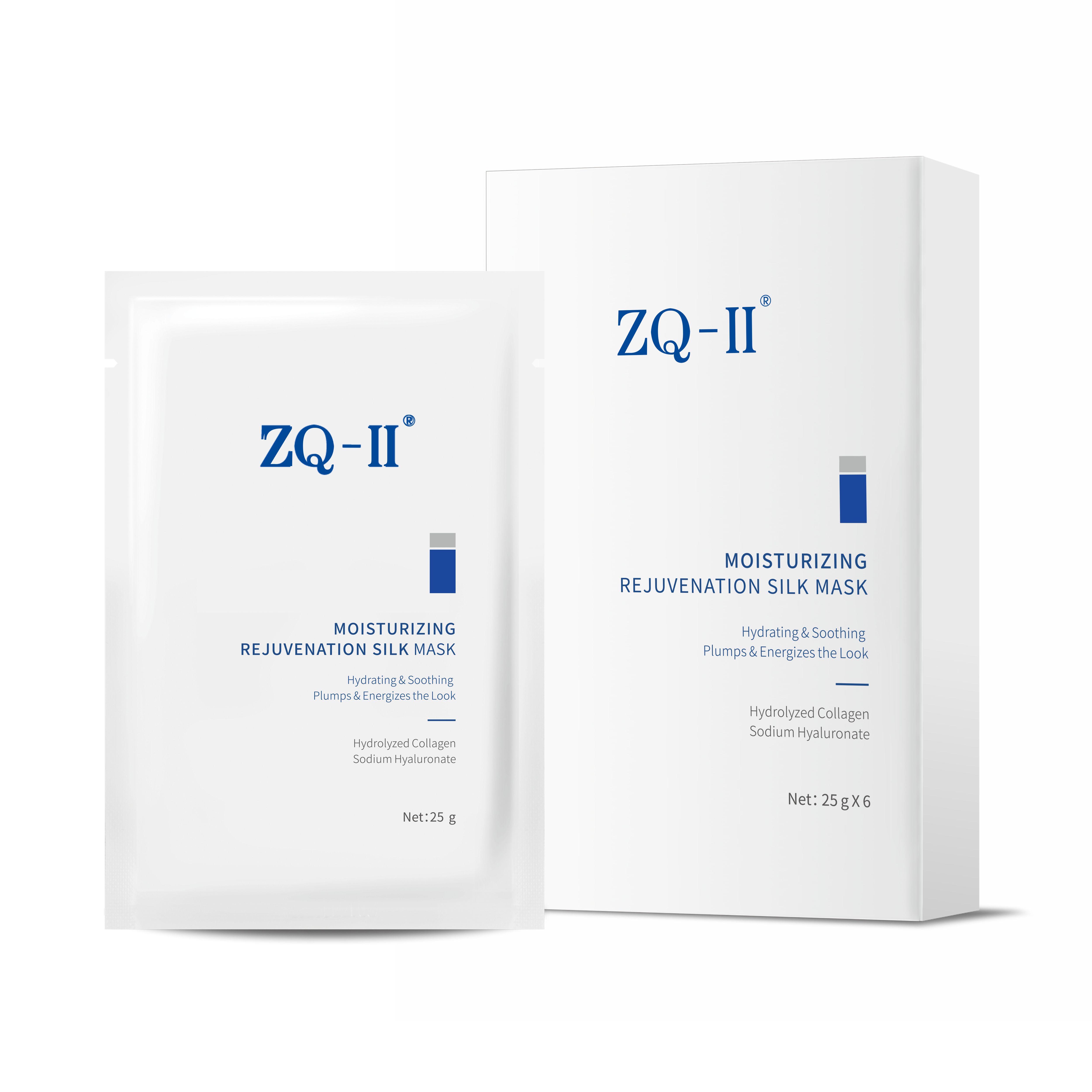ZQ-II Moisturizing Rejuvenation Silk Mask 25g x 6