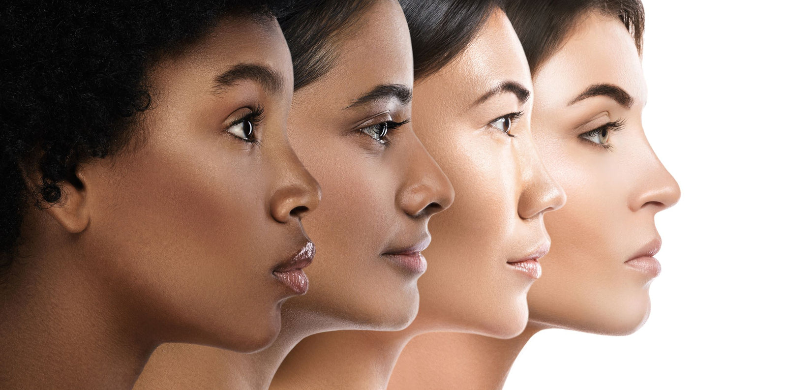 Diverse skin types for professional aesthetic consultation